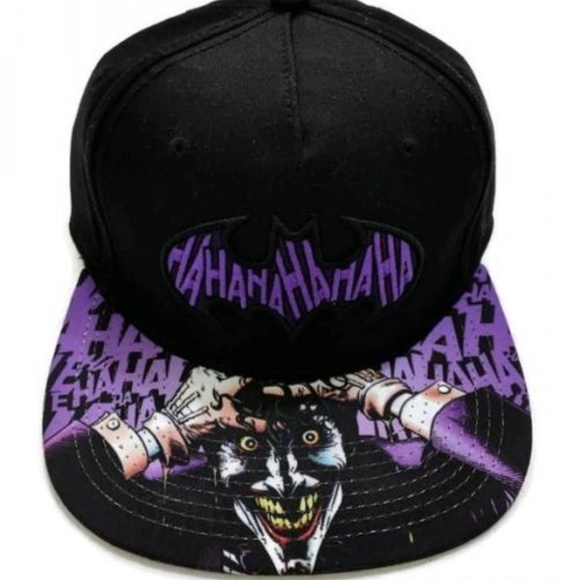 DC COMICS THE JOKER HAHAHA BATMAN LOGO HAT - Picture 1 of 3